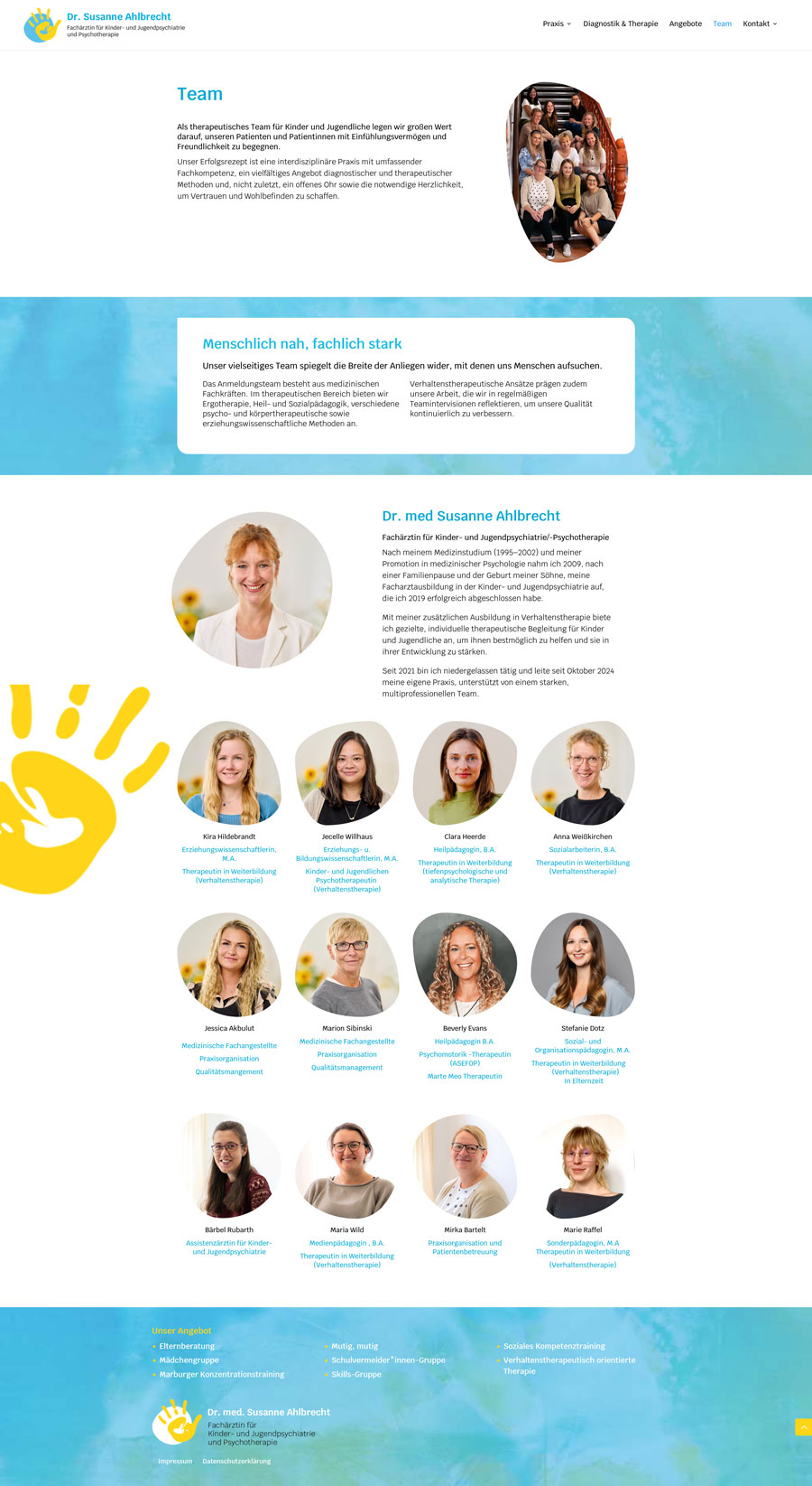 Praxis Dr. Susanne Ahlbrecht - Team