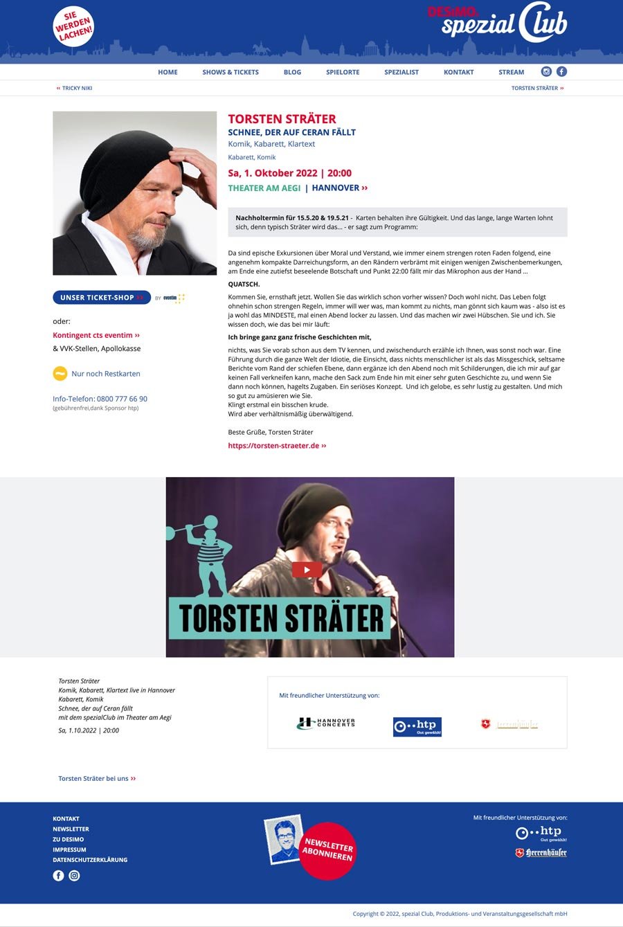 spezial Club Website, Torsten Sträter