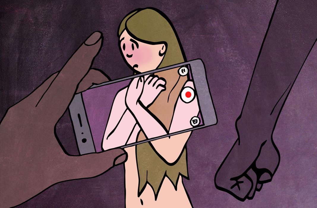 Illustration sexuelle Gewalt Violetta filmen
