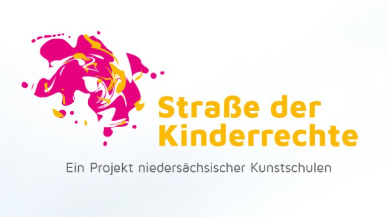 Website Straße der Kinderrechte, ein Projekt niedersächsischer Kunstschulen